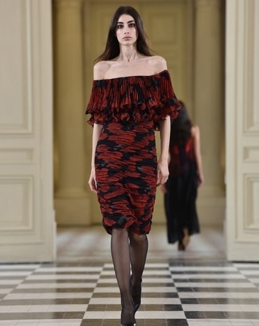 Un look Ungaro fall-winter 2024/25 (courtesy Ungaro)