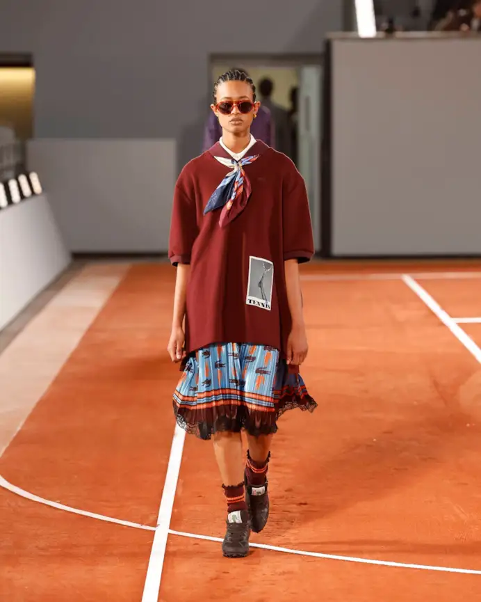 Un look Lacoste fall-winter 2024