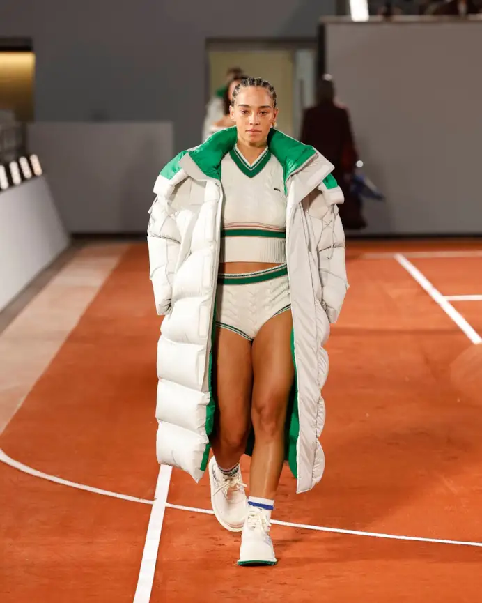Un look Lacoste fall-winter 2024