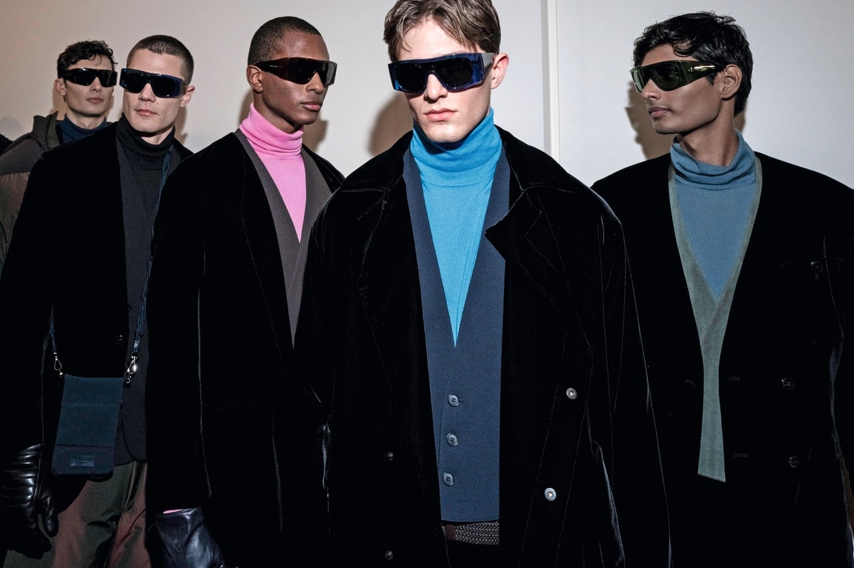 Il backstage della sfilata Giorgio Armani fall-winter 2024/25 (foto Sgp)