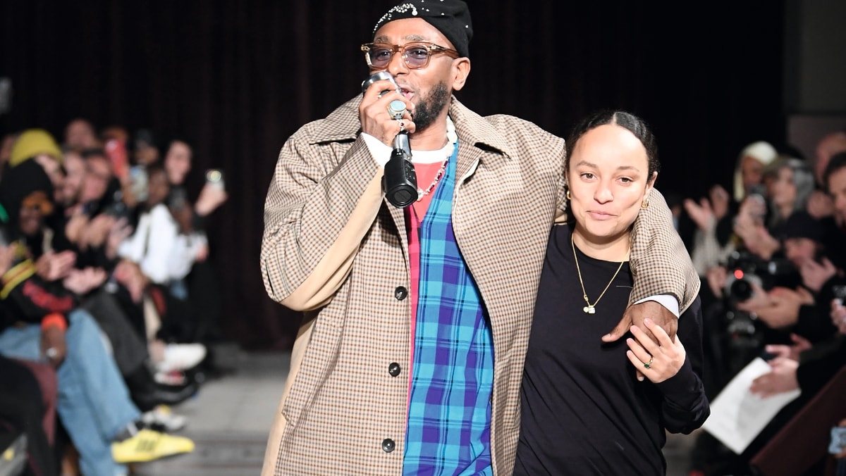 Da sinistra, il rapper Yasiin Bey e Grace Wales Bonner