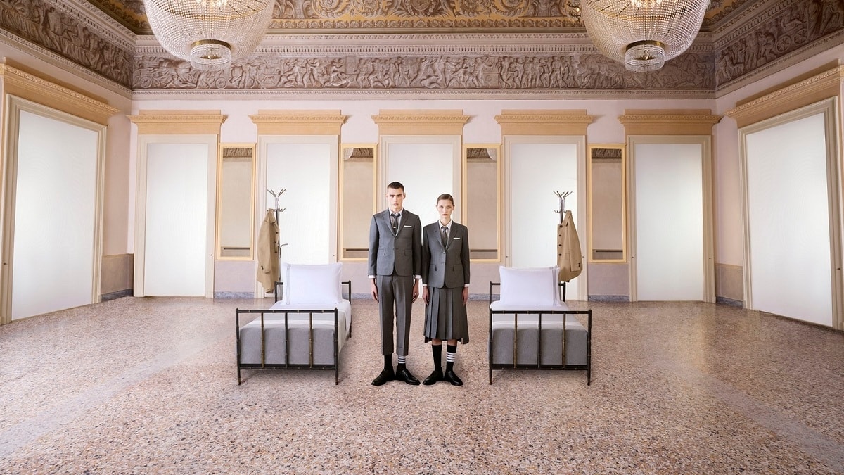 La campagna Thom Browne x Frette (courtesy Thom Browne)