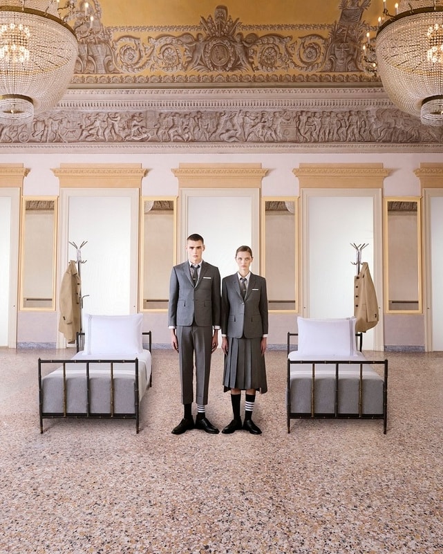 La campagna Thom Browne x Frette (courtesy Thom Browne)