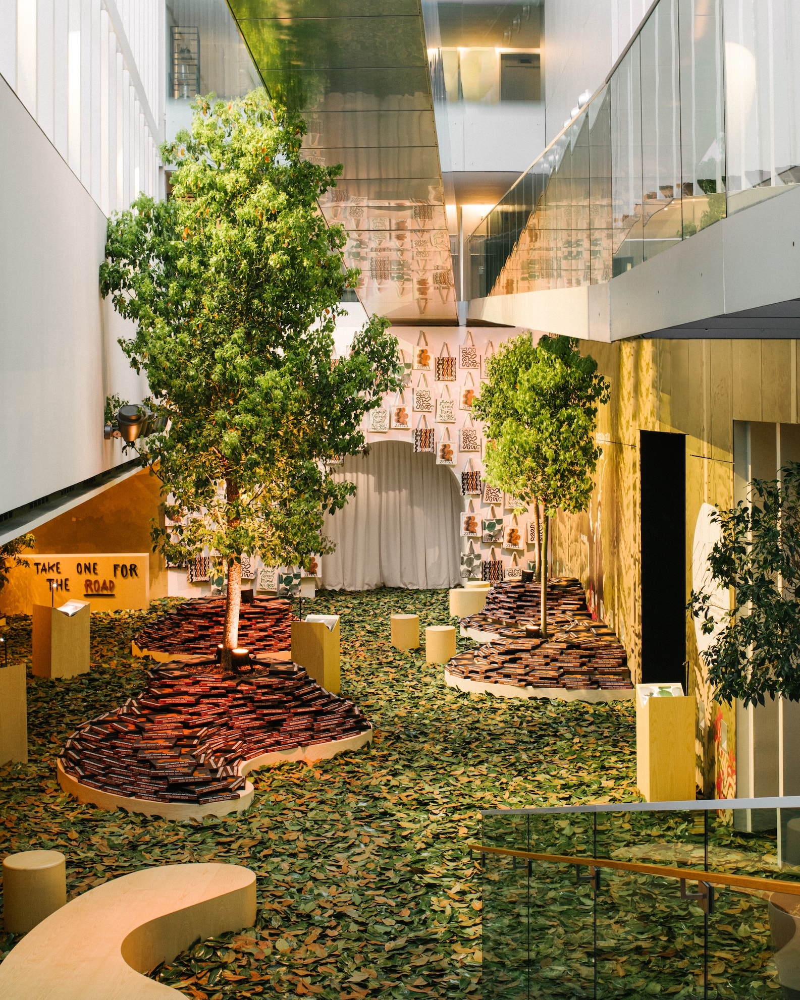 L’allestimento Born in Oasi Zegna (courtesy Zegna)