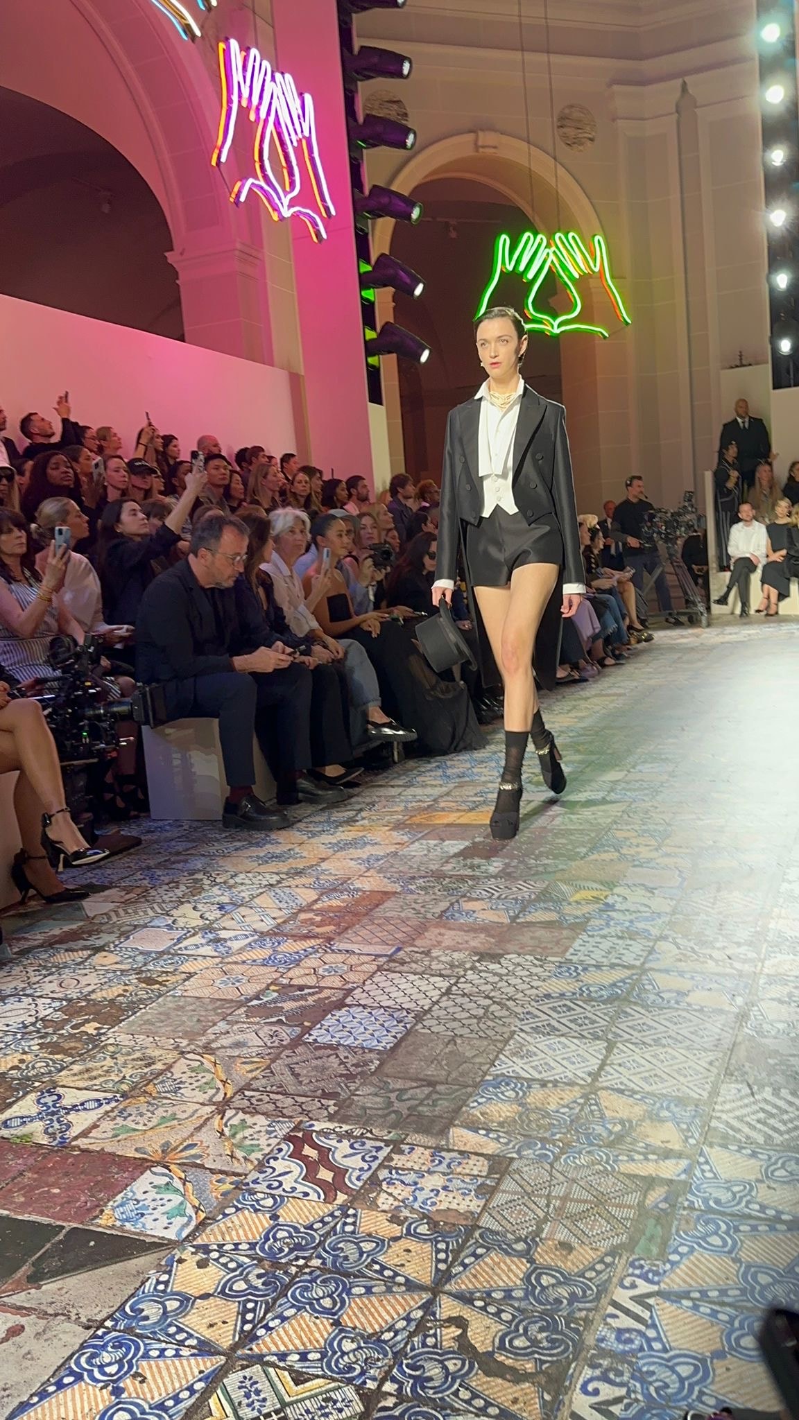 Un momento della sfilata Dior a New York