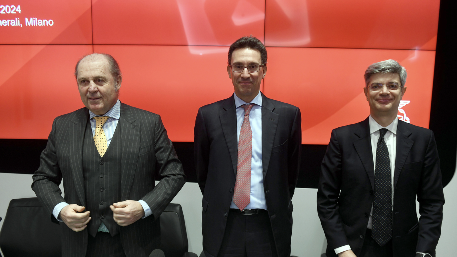 Da sinistra Philippe Donnet, Cristiano Borean e Marco Sesana