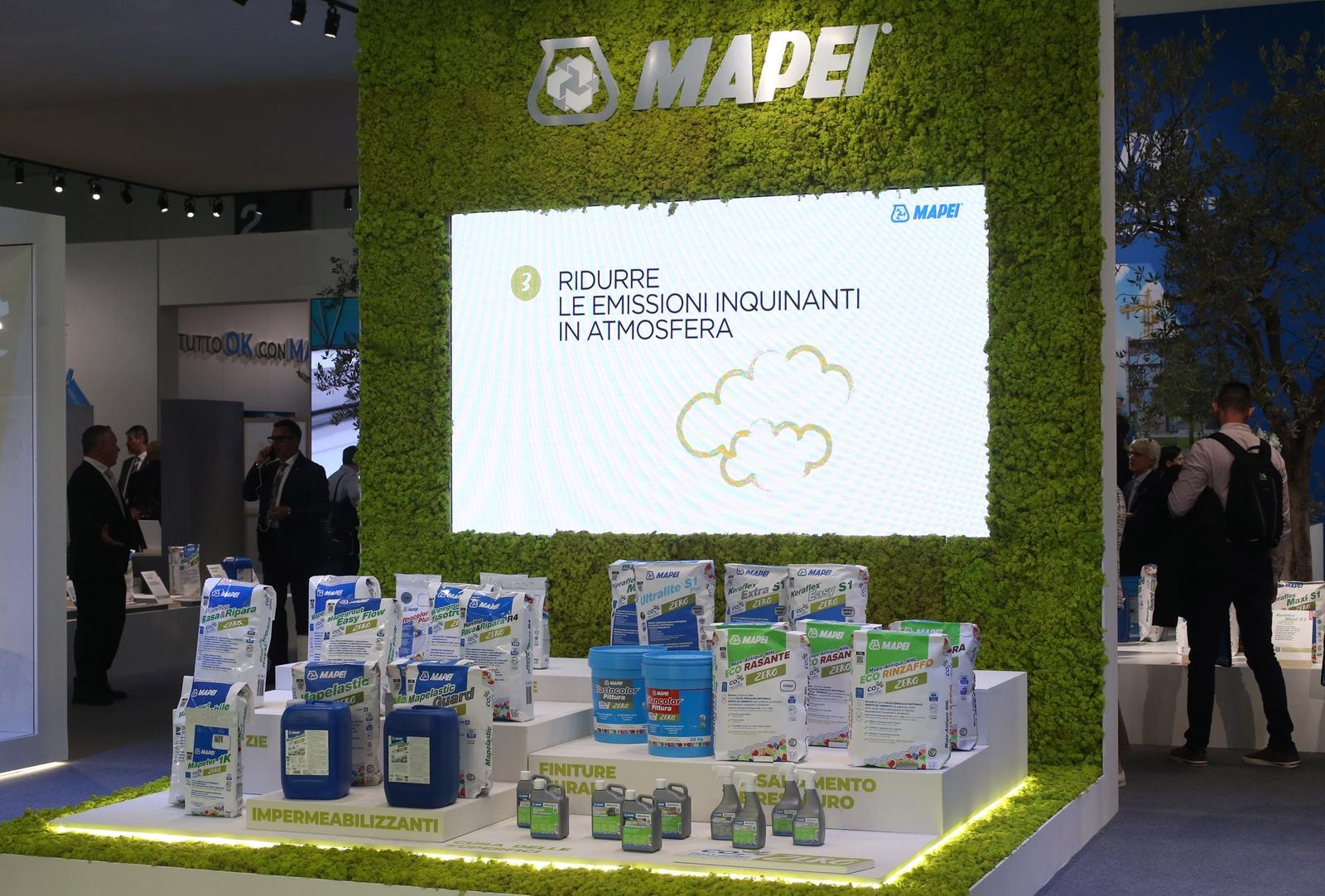 FIERA EXPO  MADE DELLE COSTRUZIONI STAND MAPEI