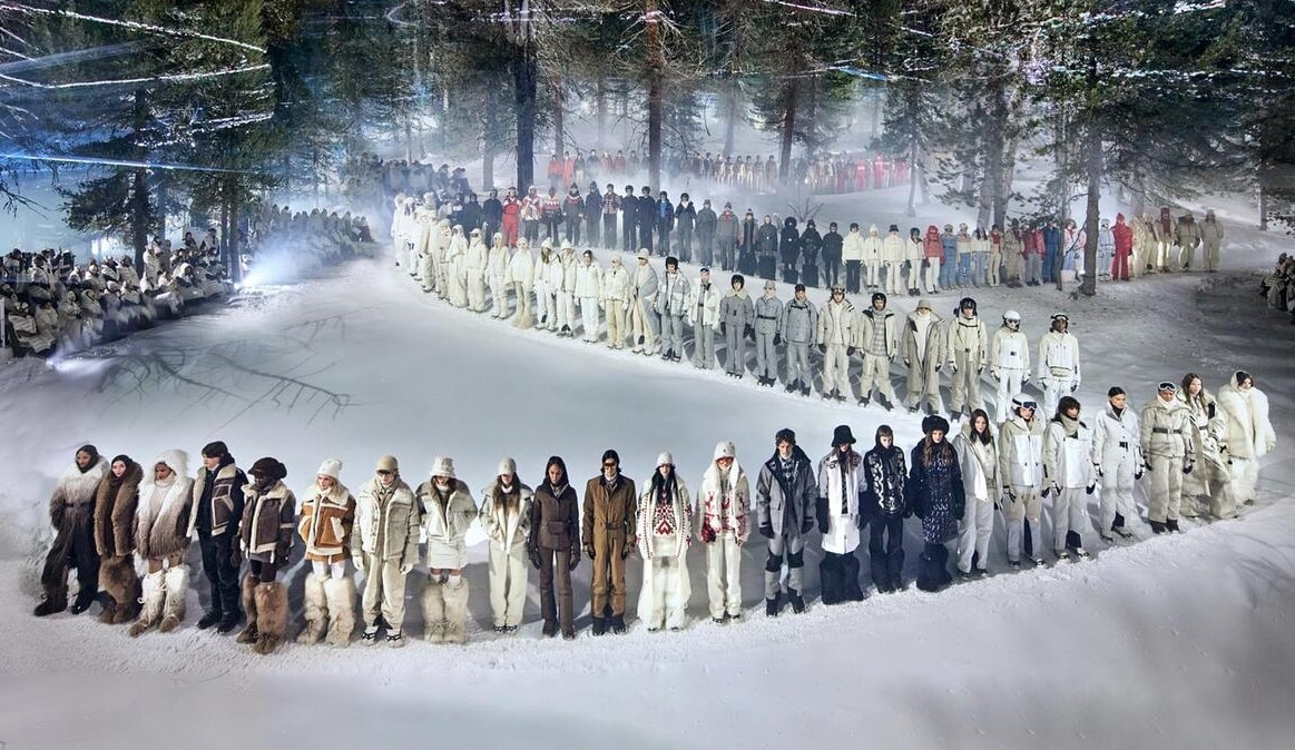 Il finale della sfilata Moncler Grenoble fall-winter 2024/25 (courtesy Moncler)