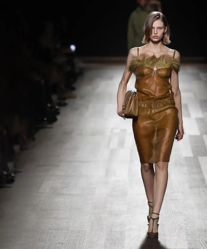 Un look Ferragamo fall-winter 2024/25 (courtesy Ferragamo)