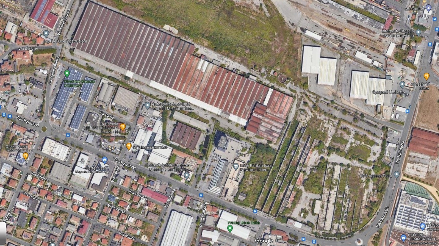 Gli ex magazzini visti da Maps