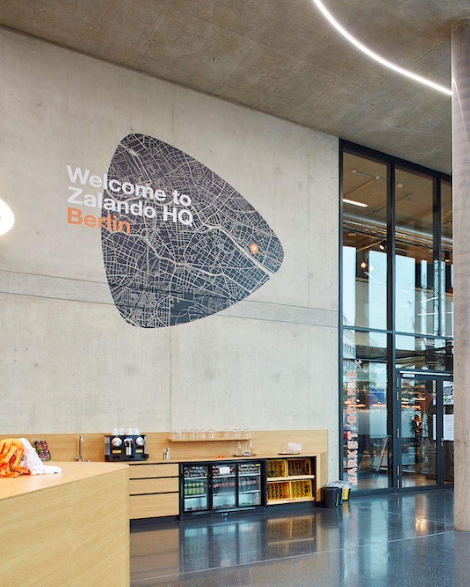 La sede di Zalanado a Berlino (courtesy Zalando)