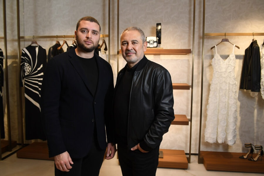 Elie Saab Jr con il padre Elie Saab