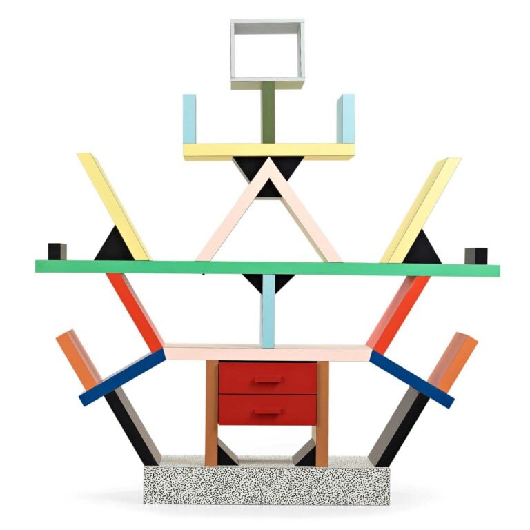 Libreria Carlton di Ettore Sottsass per Memphis.