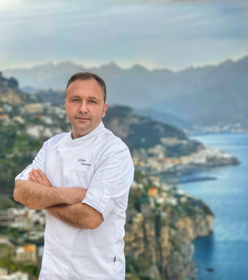 Alfonso Crescenzo, executive chef dei ristoranti del Monastero Santa Rosa di Conca dei Marini.