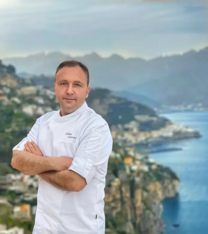 Alfonso Crescenzo, executive chef dei ristoranti del Monastero Santa Rosa di Conca dei Marini.