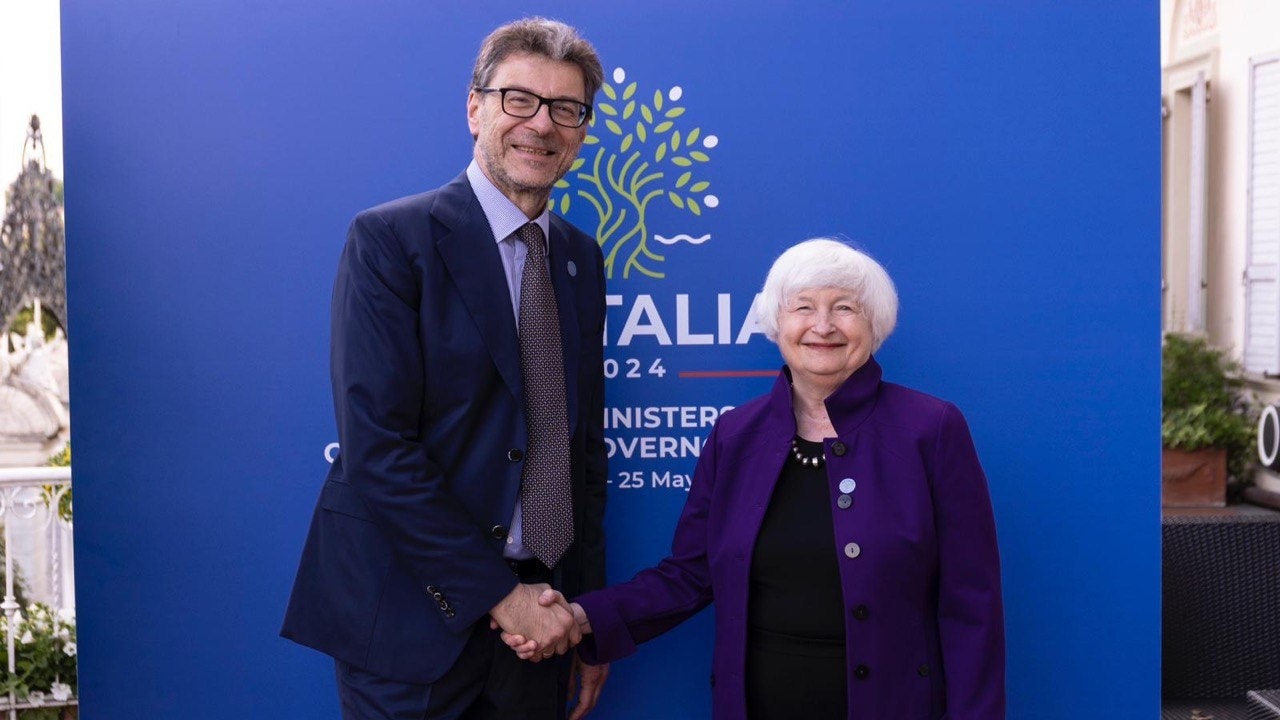 Giancarlo Giorgetti e Janet Yellen