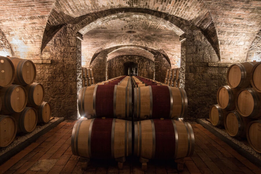 Le cantine della Tenuta Tignanello.