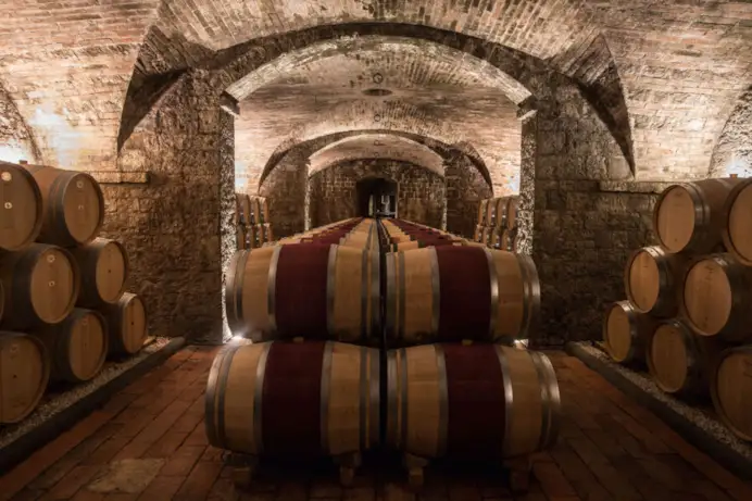 Le cantine della Tenuta Tignanello.