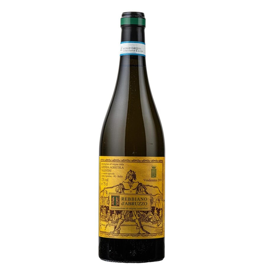 La bottiglia di Trebbiano d’Abruzzo di Francesco Paolo Valentini, primo in classifica