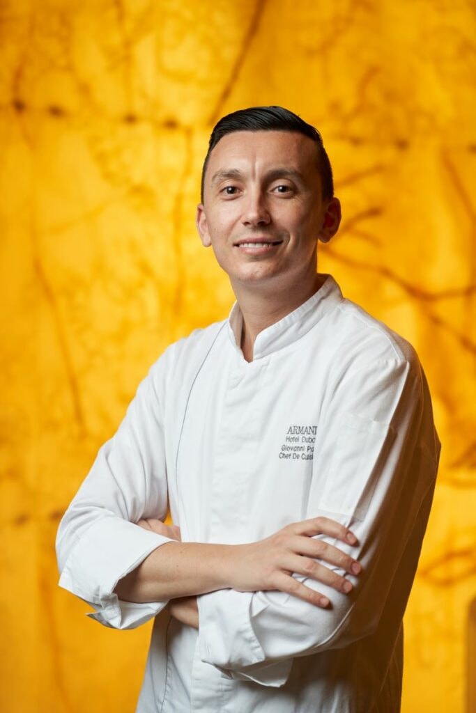 Giovanni Papi, chef dell’Armani ristorante dell’Armani Hotel Dubai.
