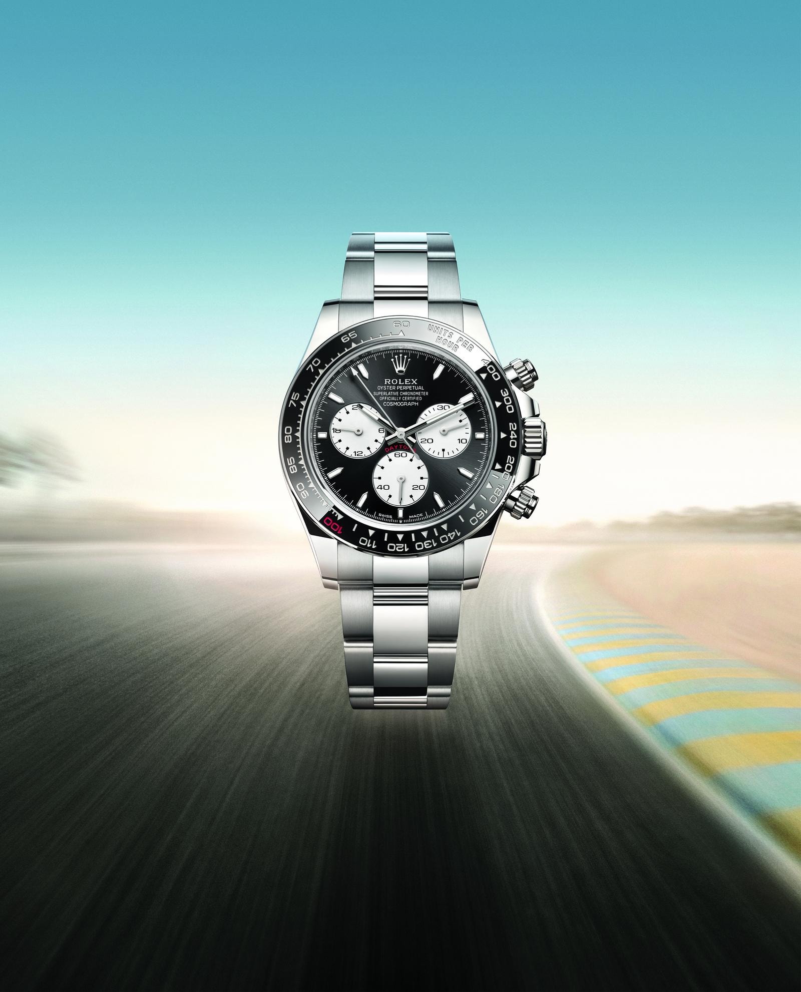 L'Oyster Perpetual Cosmograph Daytona, ispirato alla mitica corsa americana.