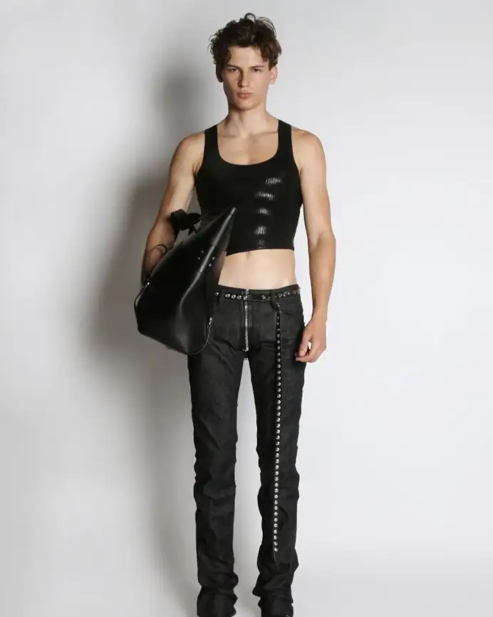 Un look Dsquared2 spring-summer 2025 (courtesy Dsquared2)