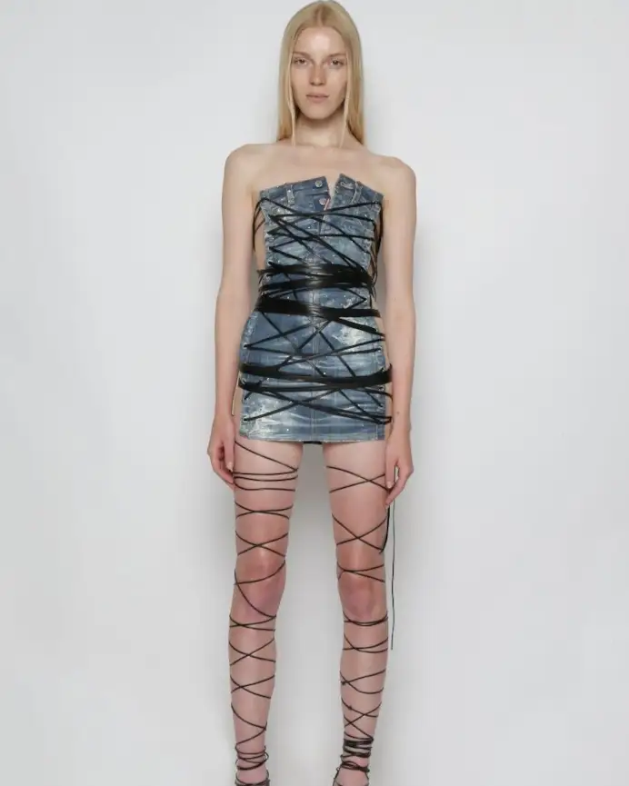 Un look Dsquared2 spring-summer 2025 (courtesy Dsquared2)