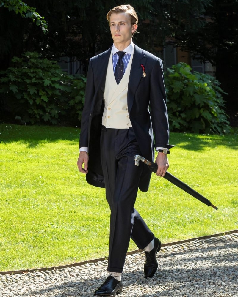 Un look Dunhill spring-summer 2025 (courtesy Dunhill)