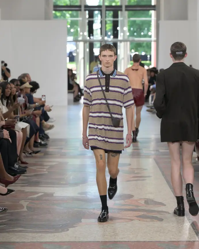 Un look Gucci spring-summer 2025 (courtesy Gucci)