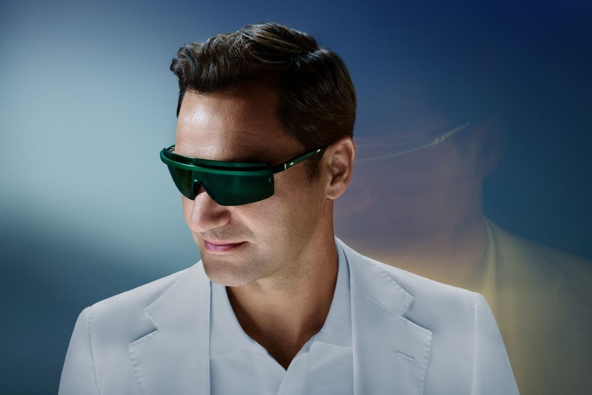 Federer e Oliver Peoples in campo insieme