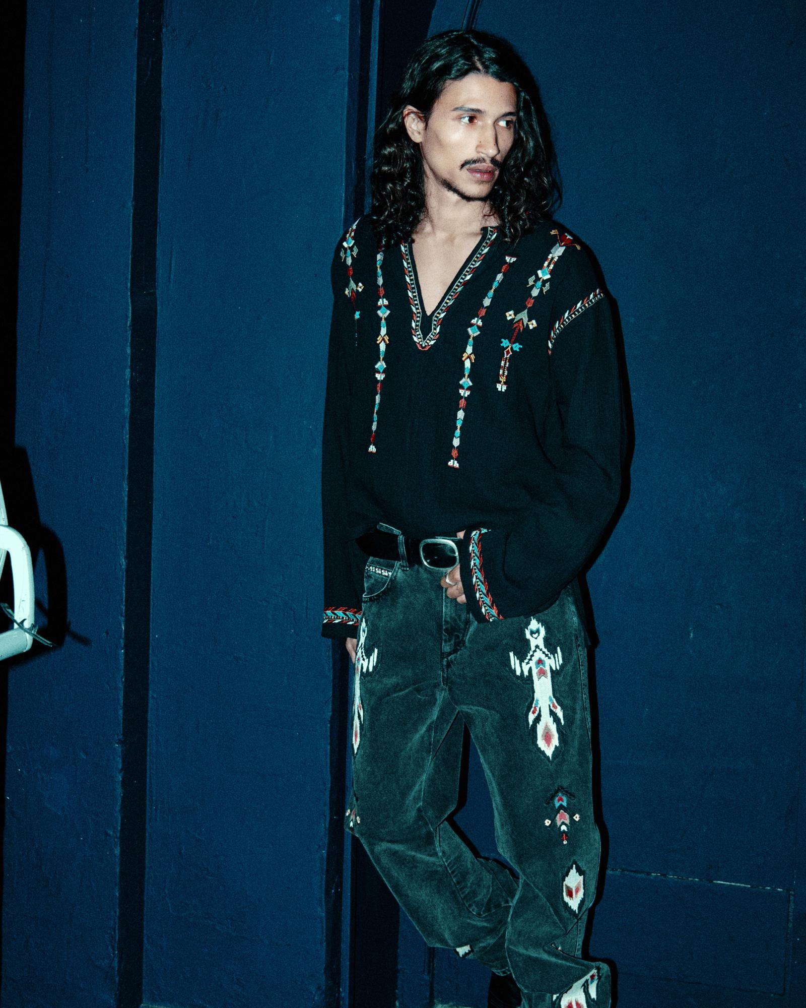 Un look Isabel Marant spring-summer 2025 (courtesy Isabel Marant)