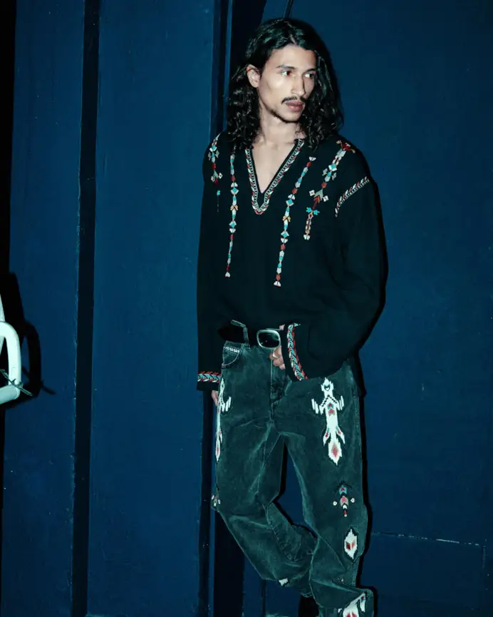 Un look Isabel Marant spring-summer 2025 (courtesy Isabel Marant)
