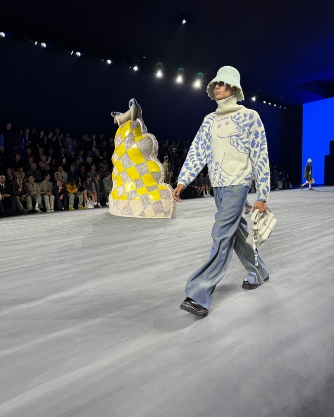Un look Dior homme spring-summer 2025 (ph Stefano Roncato)
