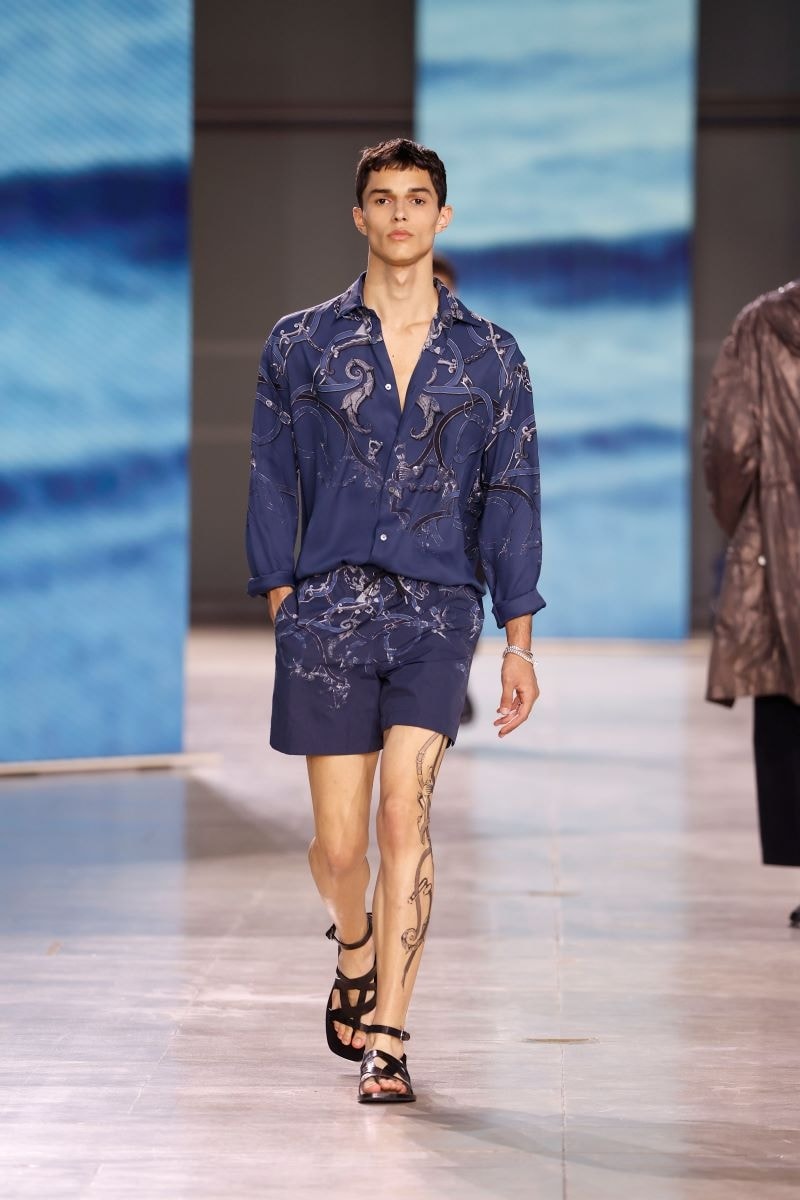 Un look Hermès spring-summer 2025 (ph Frances10/MFF)