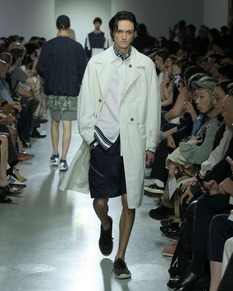 Un look White mountaineering spring-summer 2025 (ph Francesc Ten/MFF)