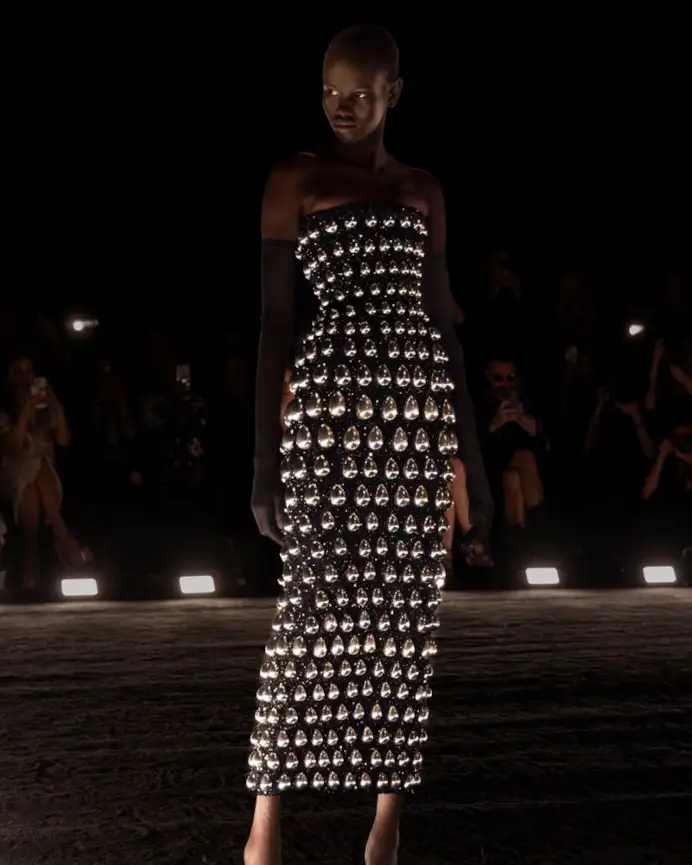 Un look Schiaparelli haute couture fall-winter 2024/25 (courtesy Schiaparelli)
