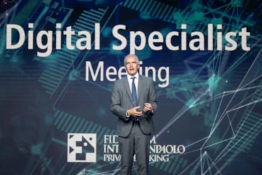 Fabio Cubelli sul palco dell'evento