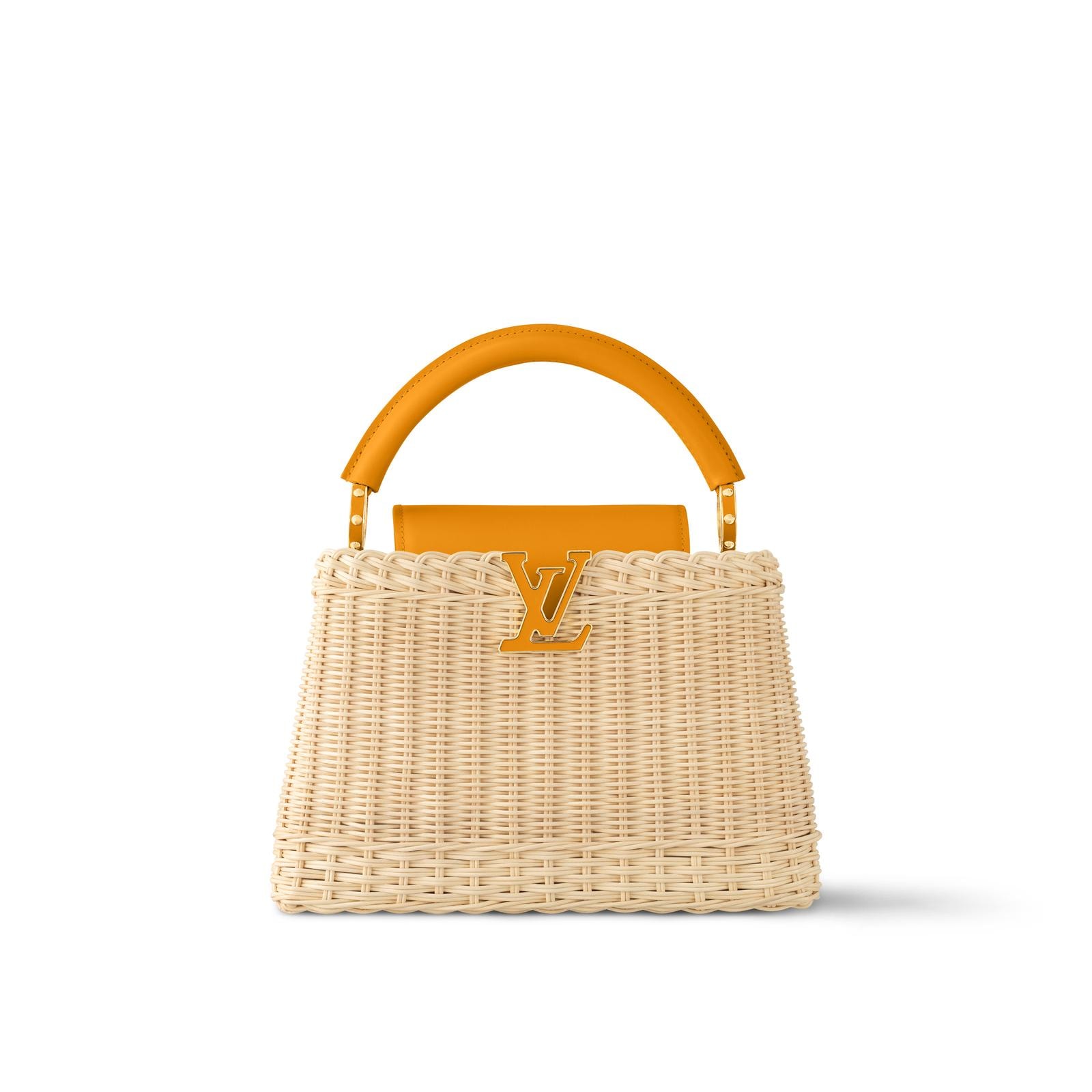 Rattan intrecciato a mano per la Capucines BB, Louis Vuitton.