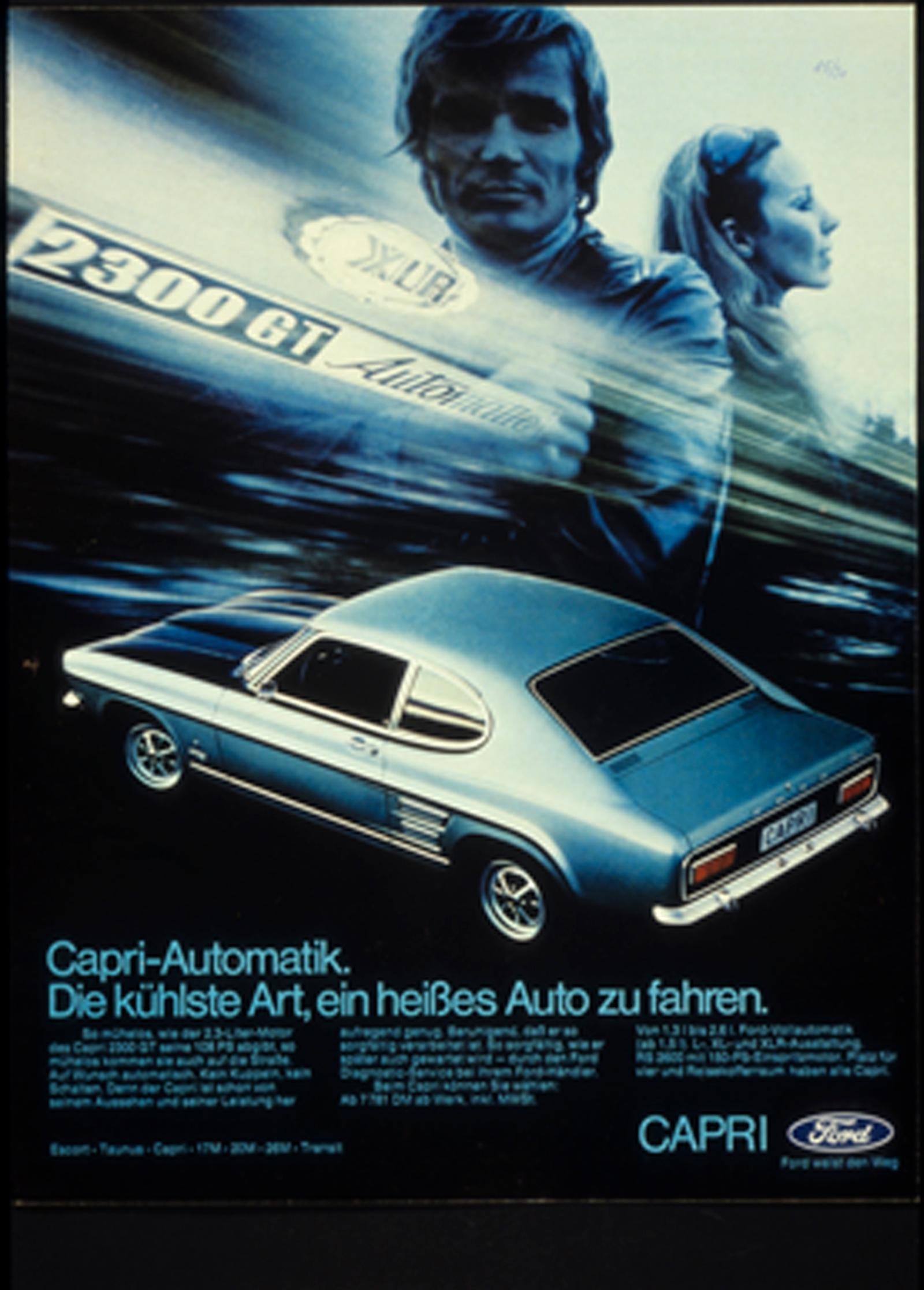 Ford Capri 2300 GT, 1969-1972, Foto: Ford