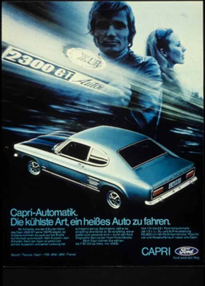Ford Capri 2300 GT, 1969-1972, Foto: Ford