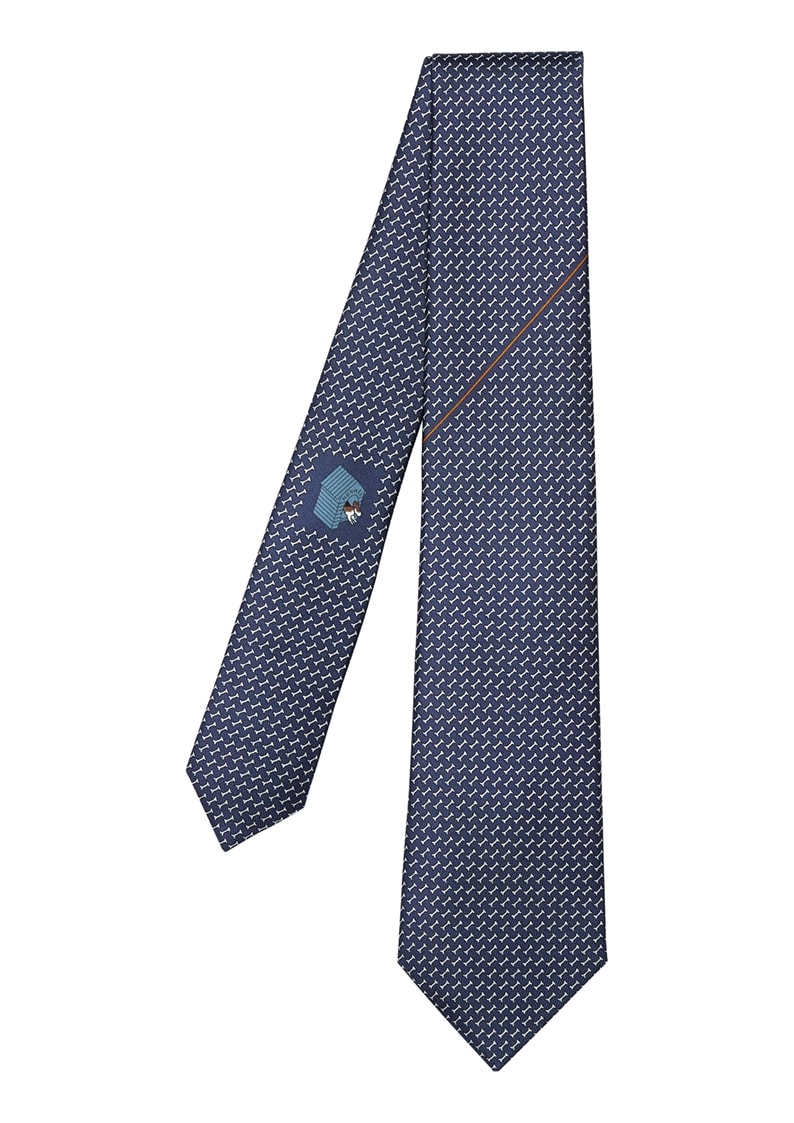 Cravatta in twill di seta di Hermès