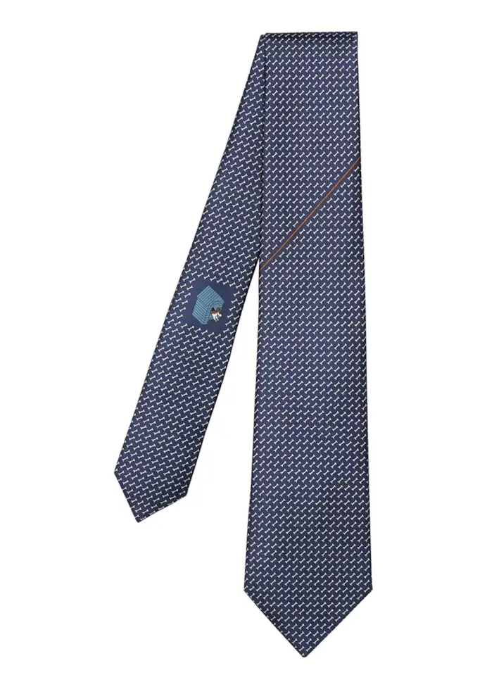 Cravatta in twill di seta di Hermès