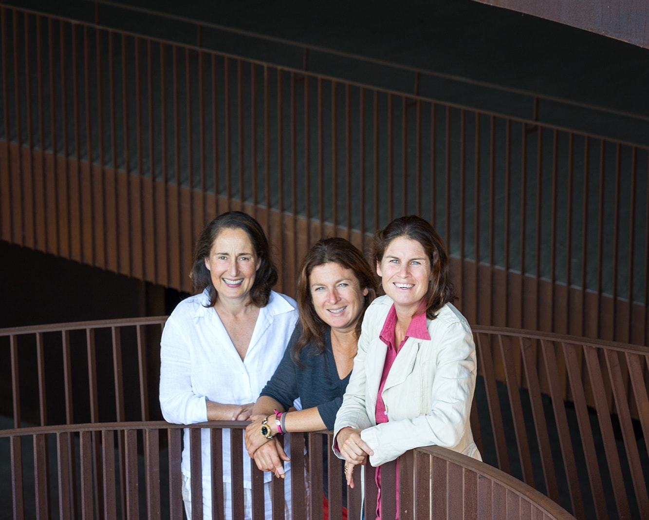 Sisters Albiera, Allegra, and Allessia Antinori, in their family's Antinori Chianti Classico Winery, 
Chianti Classico region, Tuscany, Italy