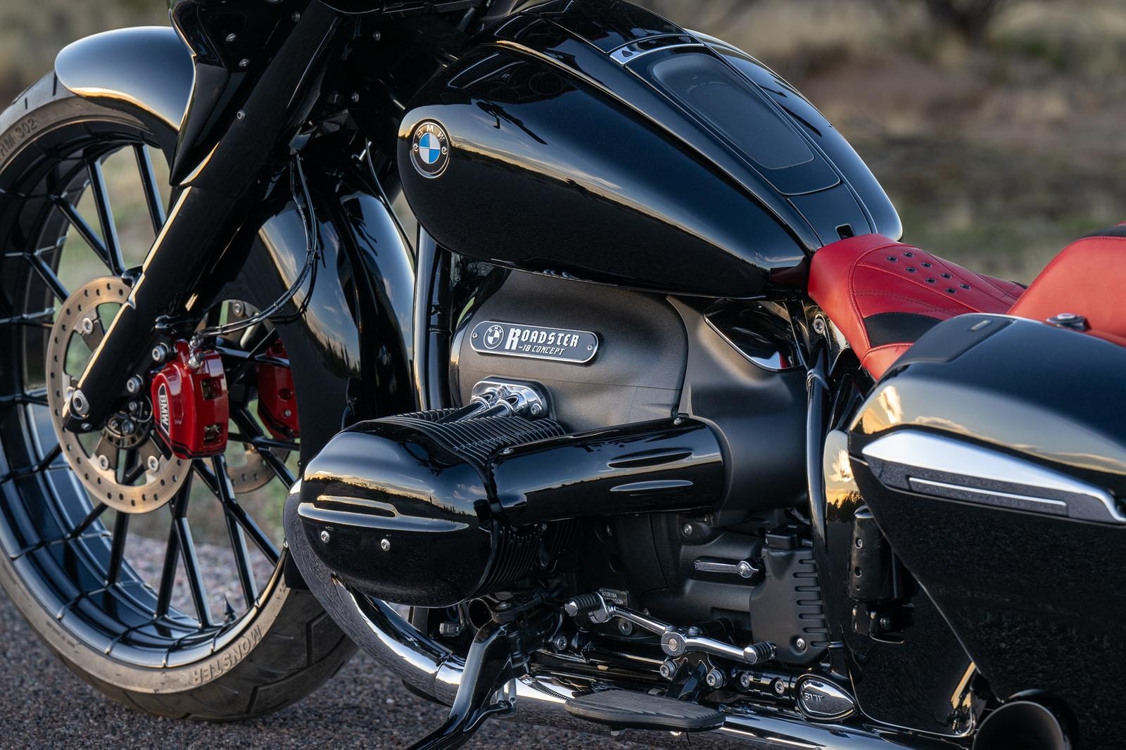 Paul Yaffe’s custom BMW R-18 detail. Tuesday, December 26, 2023. Photography ©2023 Michael Lichter.