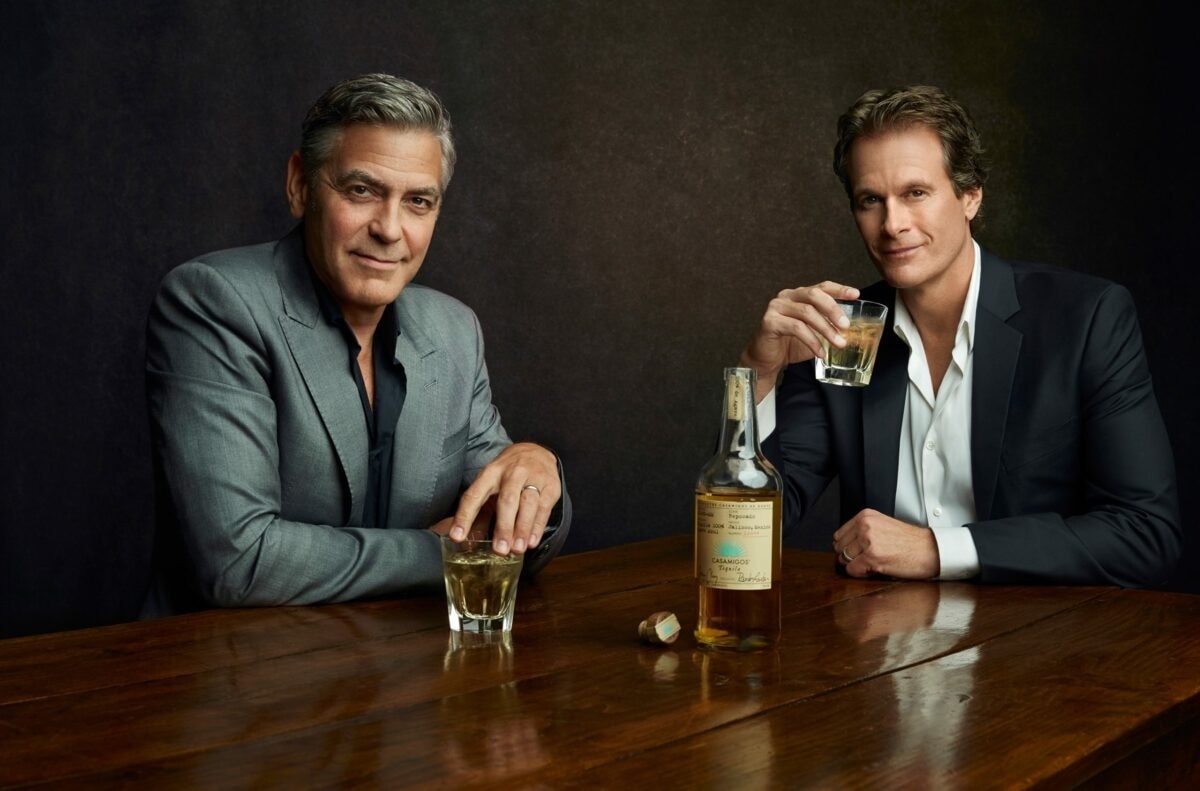 George Clooney e Rande Gerber, fondatori del brand Casamigos, venduto poi a Diageo.