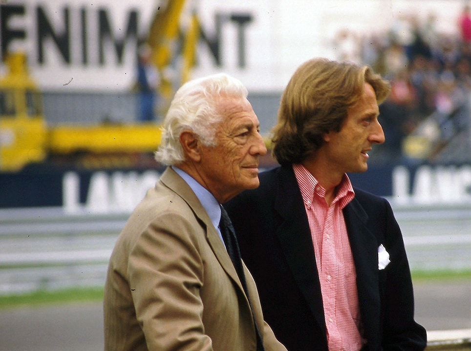 Luca Cordero di Montezemolo con Gianni Agnelli