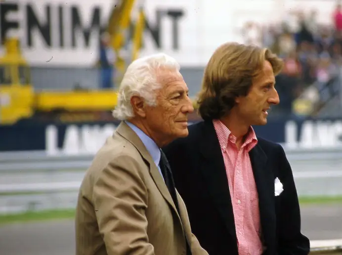 Luca Cordero di Montezemolo con Gianni Agnelli