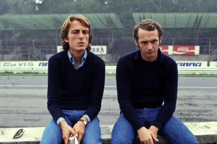 Luca Cordero di Montezemolo insieme a Niki Lauda