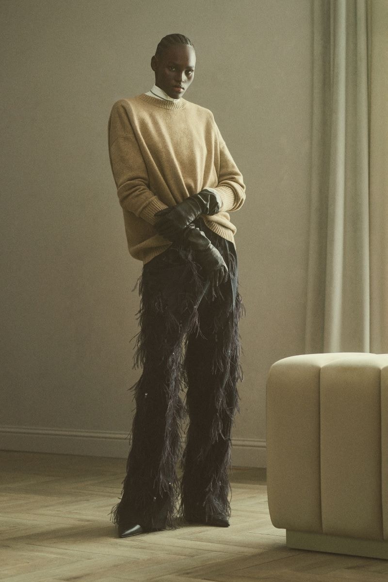 A Brunello Cucinelli's look from the fall-winter 2024/25 collection (courtesy Brunello Cucinelli)