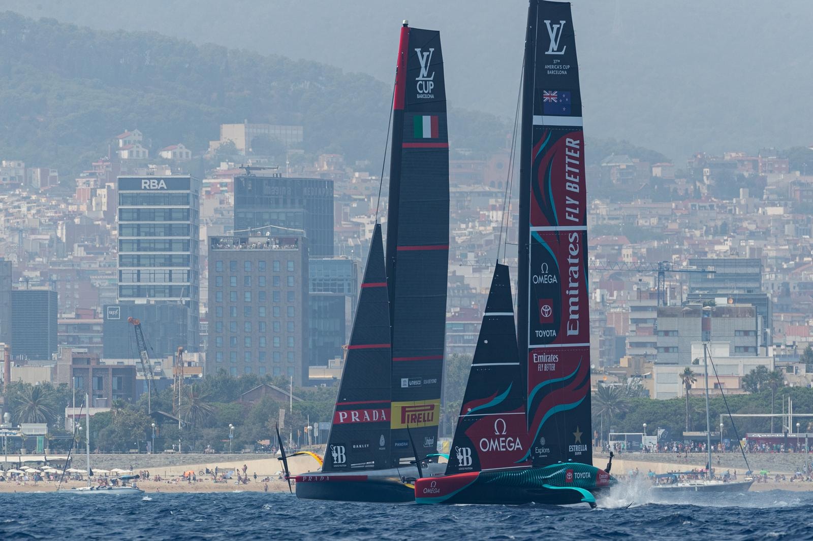 A picture of the Louis Vuitton America’s cup in Barcellona (courtesy Louis Vuitton)